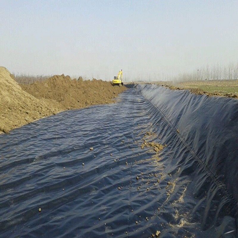 High-Density Polyethylene (HDPE) Geomembranes Black UV-Resistant Liners polyethylene pond liner for Landfill Containment 1.5mm Thickness Geomembrane 500N Tensile Strength​