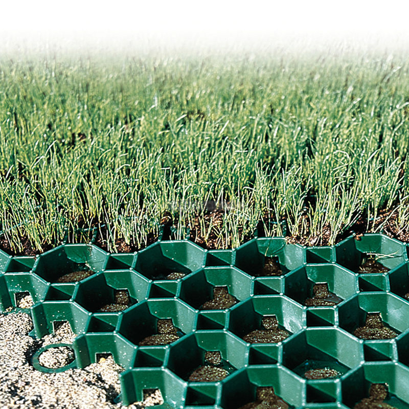 HDPE Pavers Grass Grid Polyester Geogrid Plastic for Parking Lot Fire Exit Wholesale Landscape Ground Geocell Gravel Paddock Grid
