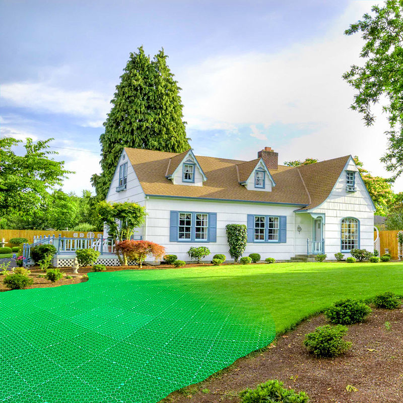 HDPE Pavers Grass Grid Polyester Geogrid Plastic for Parking Lot Fire Exit Wholesale Landscape Ground Geocell Gravel Paddock Grid
