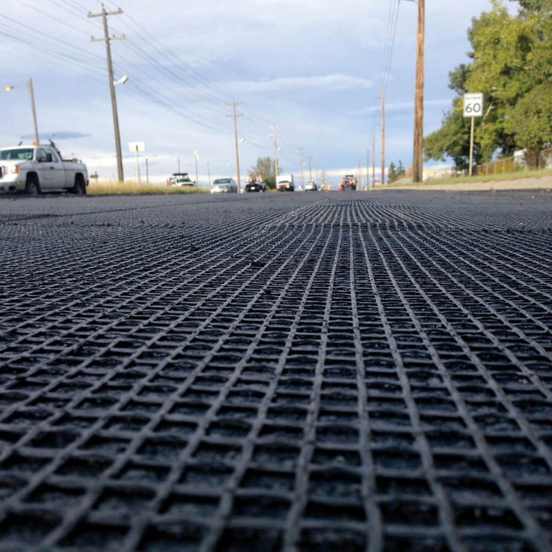 Biaxial Plastic Geogrid for Soil Reinforcement, High Tensile Strength PP/PET Geogrid,Balck 30kN/m, Road Base Stabilization Mesh