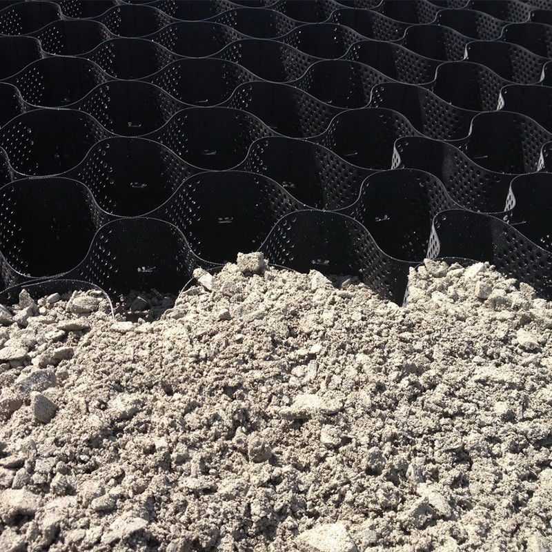 Plastic Geocell Paved Grid Black HDPE Geocell For Soft Basement Reinforcement Gravel Stabilizer Geocell In Road Construction