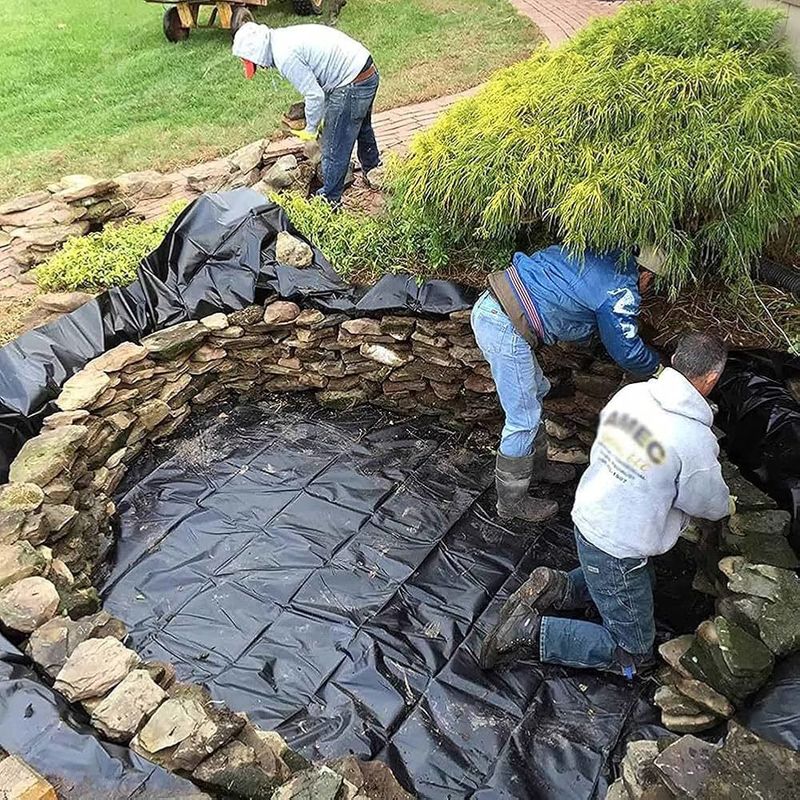 Geomembrane Pond Liner 0.5mm 1mm 1.5mm 2mm HDPE LDPE Lldpe PVC EVA Geomembrane Pond Liner