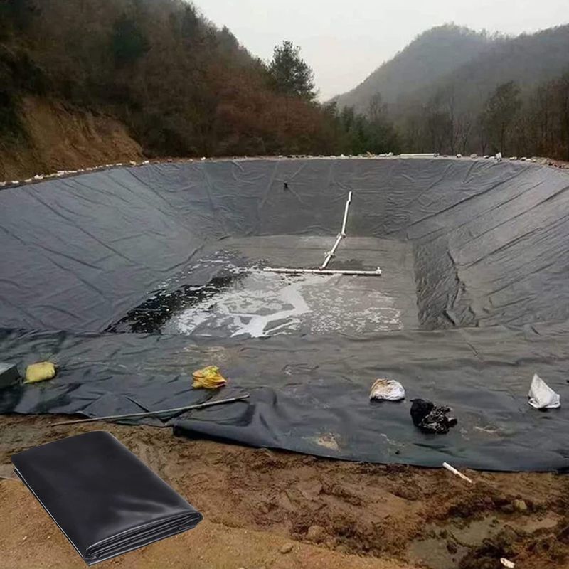 Industrial Style 1mm Geomembrane Pond Liner HDPE Plastic Liner Geomembrane Pond Liner For Fish Pond Made PVC LDPE LLDPE PP Materials For Landfill