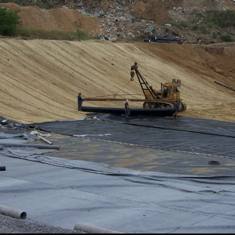 Industrial Style 1mm Geomembrane Pond Liner HDPE Plastic Liner Geomembrane Pond Liner For Fish Pond Made PVC LDPE LLDPE PP Materials For Landfill