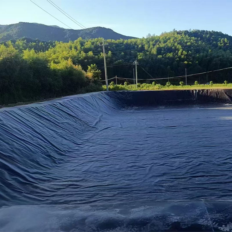 0.75-2.5mm HDPE Geomembrane Pond liner For Landfill Fish Shrimp Pond Dam Landfill Liner Mines