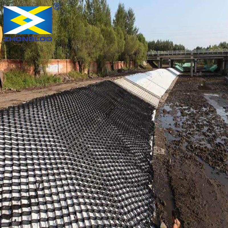 High Tensile Strength Biaxial Plastic Mesh – 30kN/m Black PP/PET Geogrid for Soil Reinforcement and Road Base Stabilization