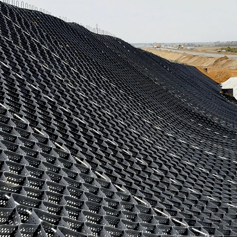 High Tensile Strength Biaxial Plastic Mesh – 30kN/m Black PP/PET Geogrid for Soil Reinforcement and Road Base Stabilization
