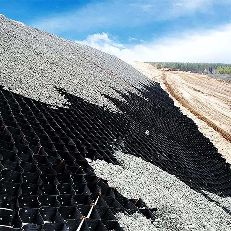 HDPE Geocells Road Construction Roadbed Stabilization and Load Support Gravel Stabilization Grids HDPE Geocell
