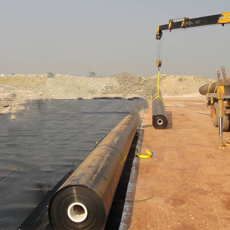 1.0mm 1.5mm 100% Virgin Material ASTM Anti-Seepage Waterproof Impermeable Smooth Textured LDPE LLDPE HDPE Geomembrane Pond liner for Landfill Mining Liner