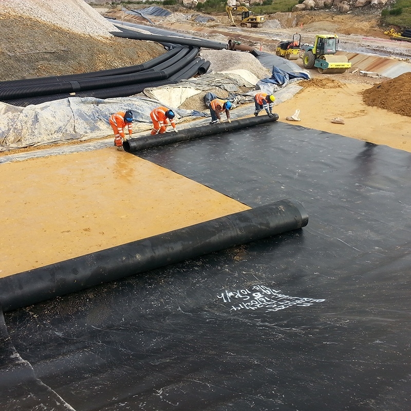 HDPE Geomembrane Liner for Aquaculture, Fish Farm, Pond, Dam, Pool, and Water Containment Applications