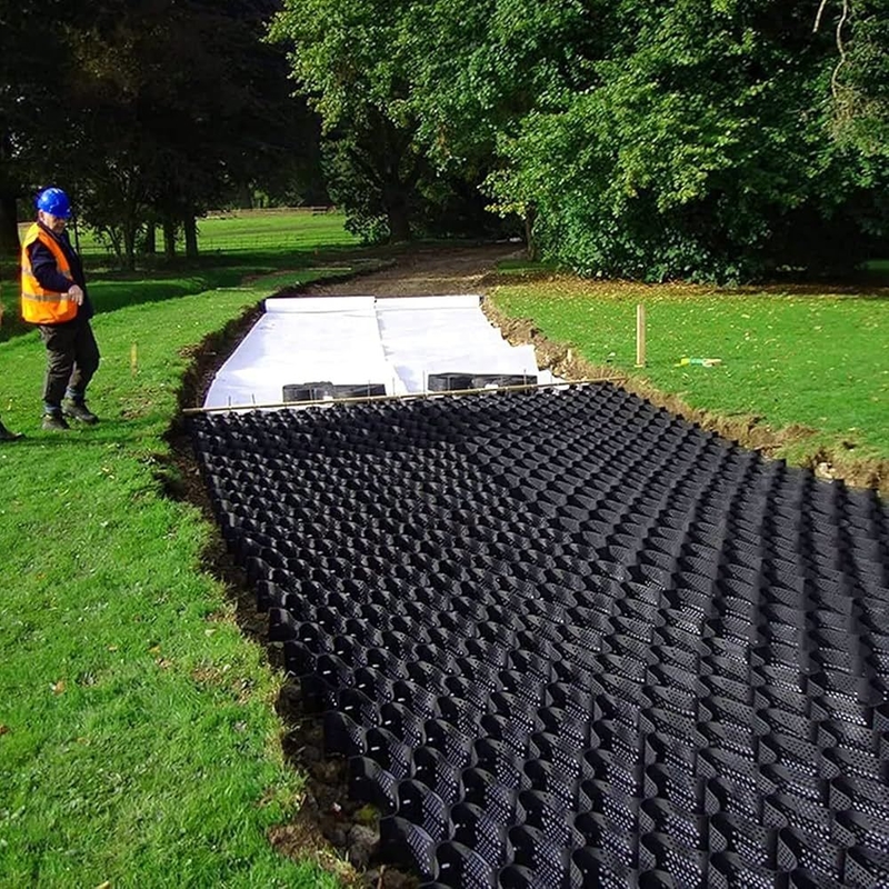 Durable HDPE Geocells Smooth Surface HDPE Geocell for Driveways Erosion Control for Slopes Retaining Wall Support