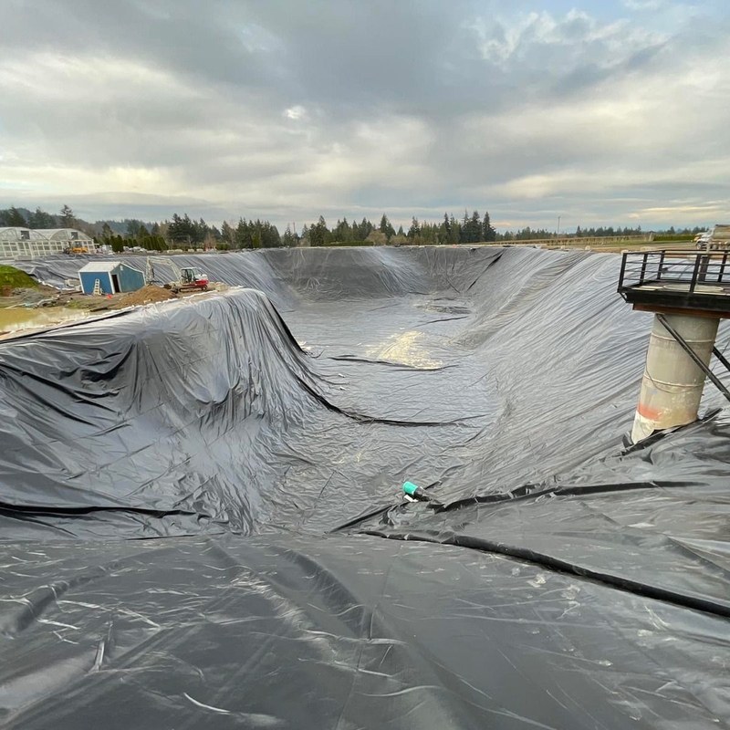 Outdoor Polyethylene Fish Farm Geomembrane Pond Liner HDPE Containment Liner Large Pond Liner Waterproof Geomembrane Pond Liner