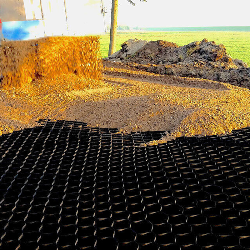 Plastic ASTM Standard Road Grid Gravel Honeycomb HDPE Geocell for Retaining Wall Reinforcement Slope Protection Driveway Geocell Erosion Control
