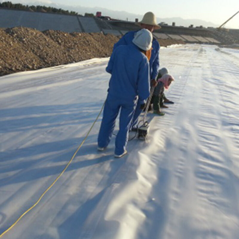 High Performance Polyethylene Composite Geomembrane Pond Liner Excellent Impermeability In Water Conservancy Projects