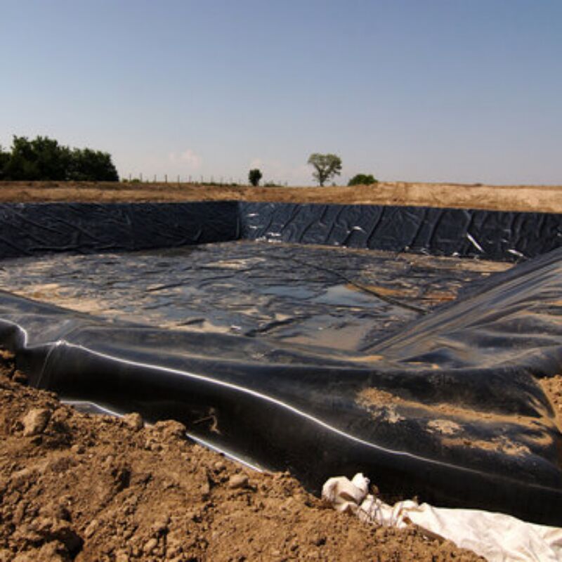 0.75mm HDPE Industrial Geomembrane for Fish Farm Pond Liner Waterproofing Applications Dam Landfill
