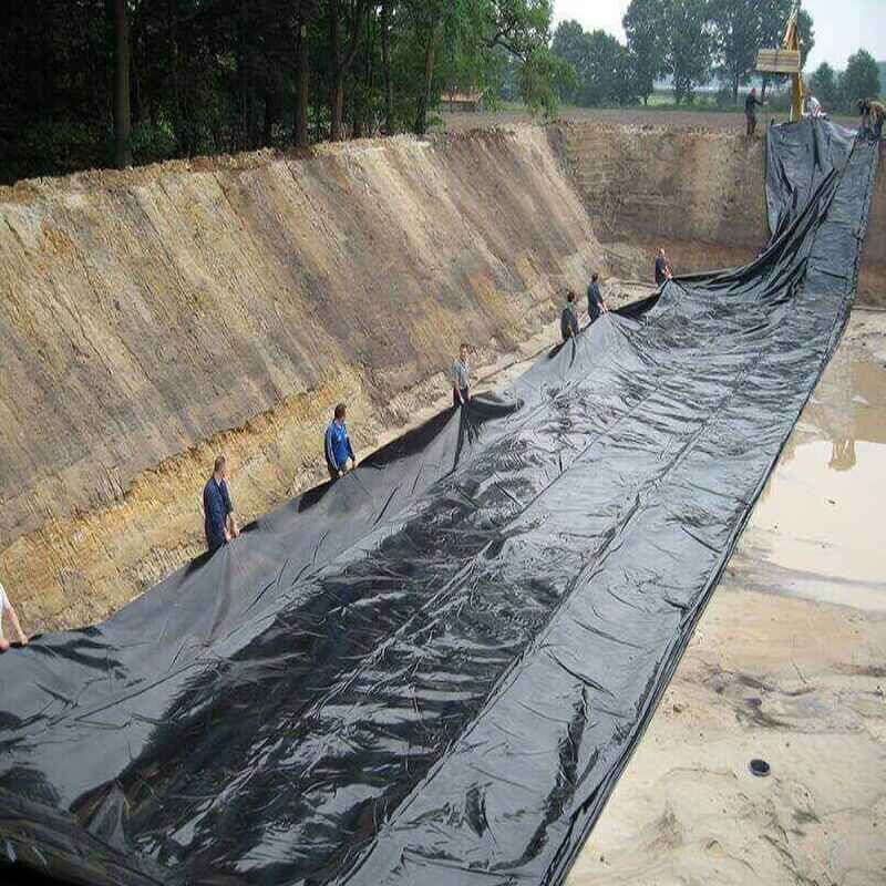Durable Black HDPE Geomembrane Pond Liner 0.5mm–2.0mm for Circular Fish Tanks, Aquaculture Water Storage, Reservoirs and Dam Waterproofing Applications
